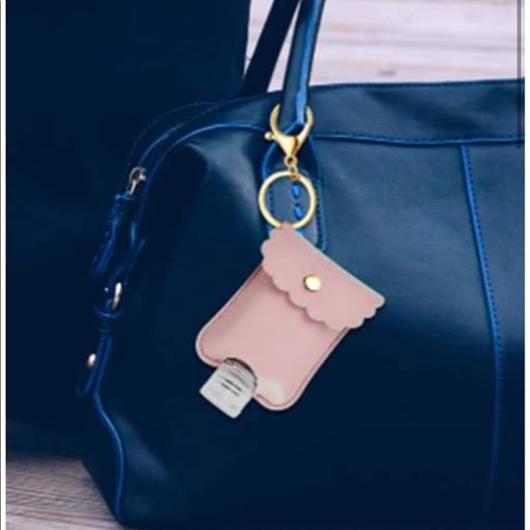 Pink Hand Sanitizer Keychain Case - Picture 2 of 7
